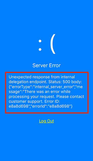 Skedulo displaying a server error which occurred when the user is set as inactive in the CRM.