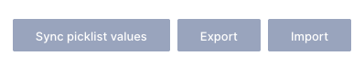 The Sync picklist values button in the admin settings for custom fields.