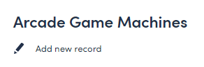 Create Record page layout adjusted