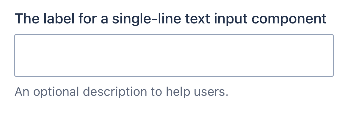 Text input component example in Skedulo Plus