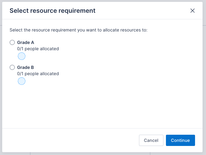 Pulse allocation modal for MRR