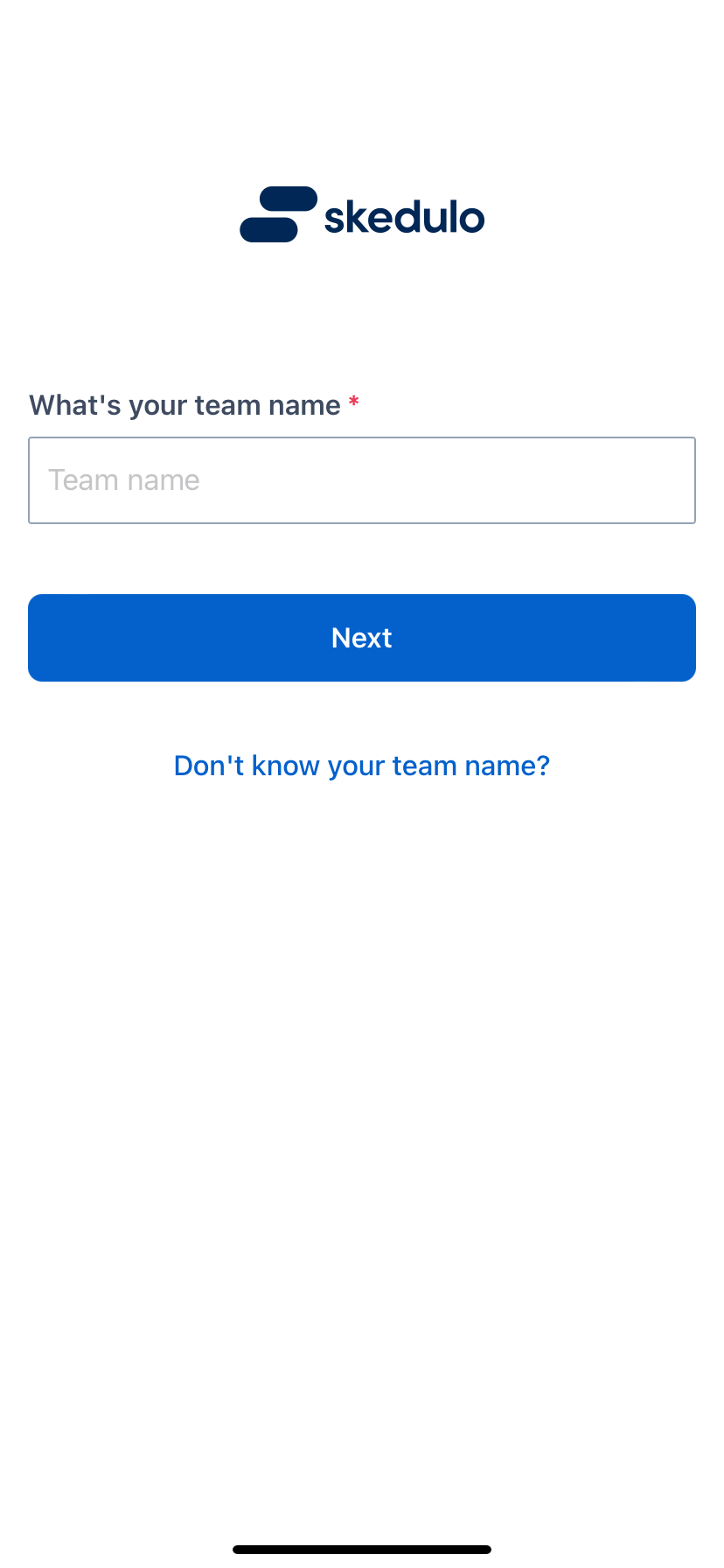 Enter a team name